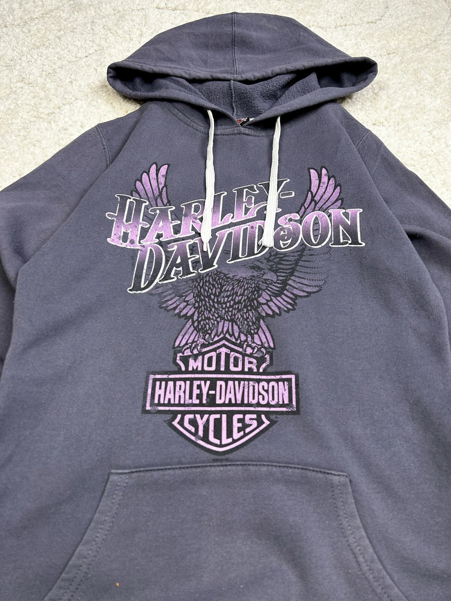 00s Harley Davidson Hoodie S - Thriftanova - 