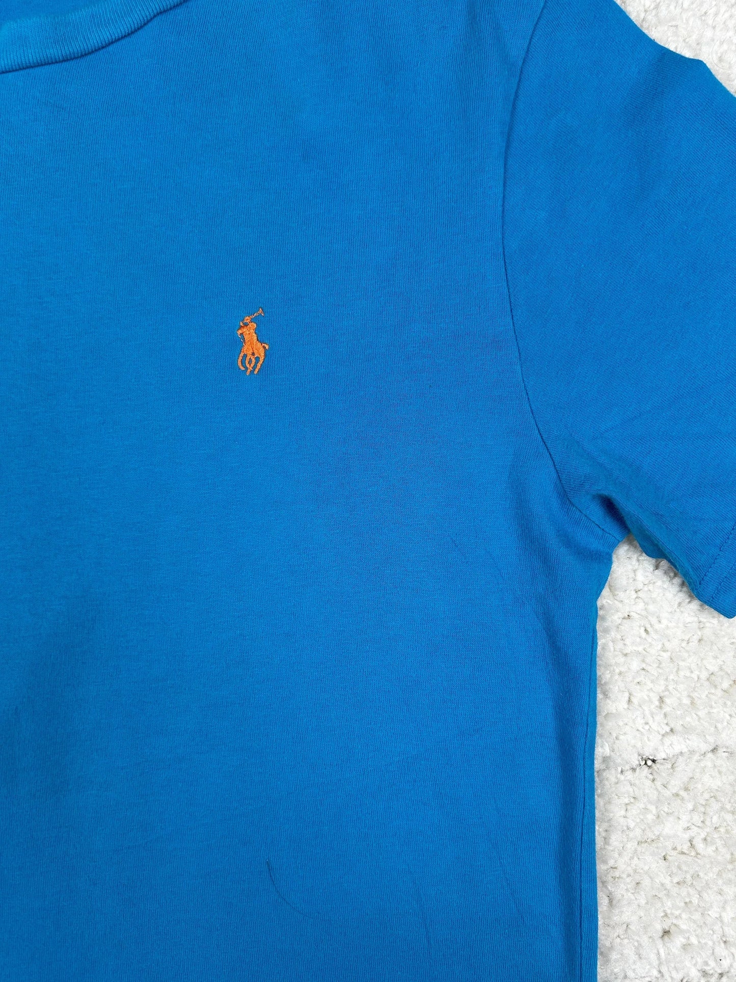 10s Ralph Lauren T Shirt Blau S – XS - Thriftanova - 