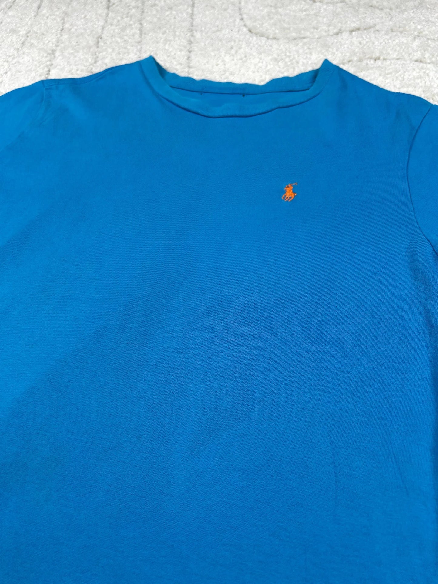10s Ralph Lauren T Shirt Blau S – XS - Thriftanova - 