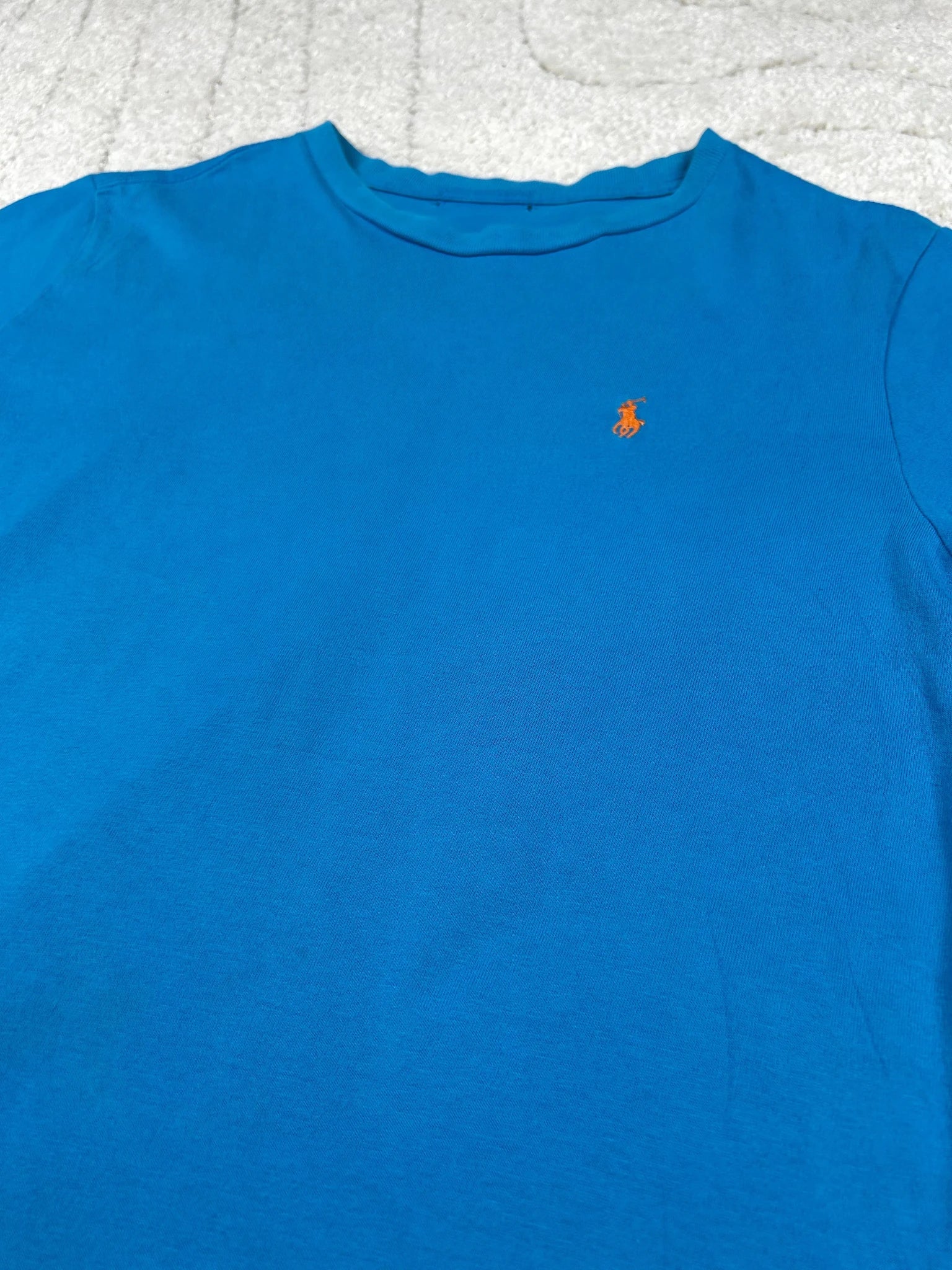 10s Ralph Lauren T Shirt Blau S – XS - Thriftanova - 