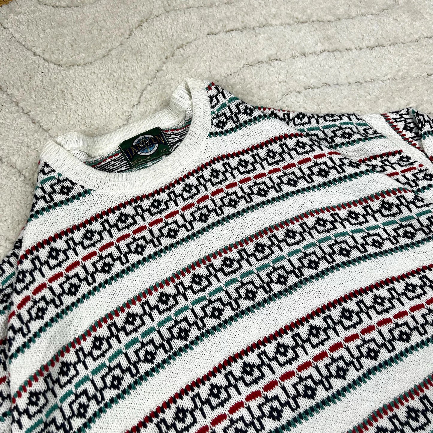 Vintage 80s Jantzen Strickpullover XL - Thriftanova - 