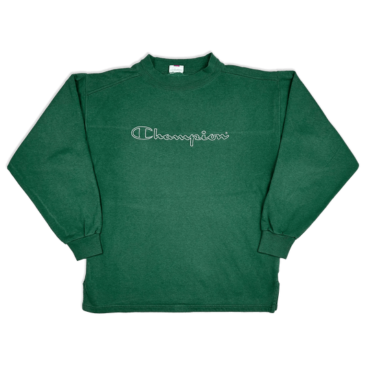 Vintage Champion Sweater Forest Green 90s M - Thriftanova - 