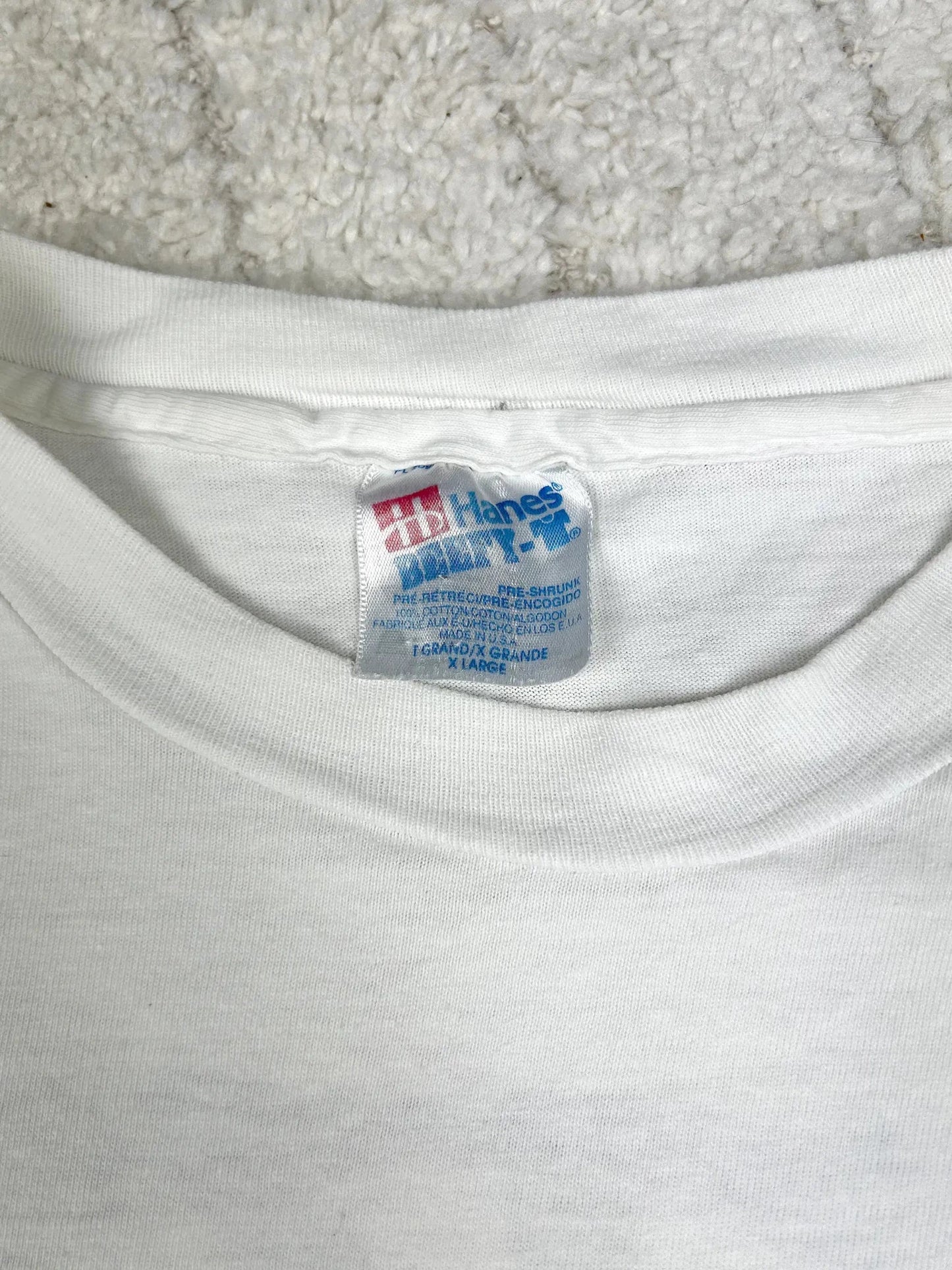 Vintage Hanes Beefy - T T-Shirt SUN Rims Made in USA L - Thriftanova - 