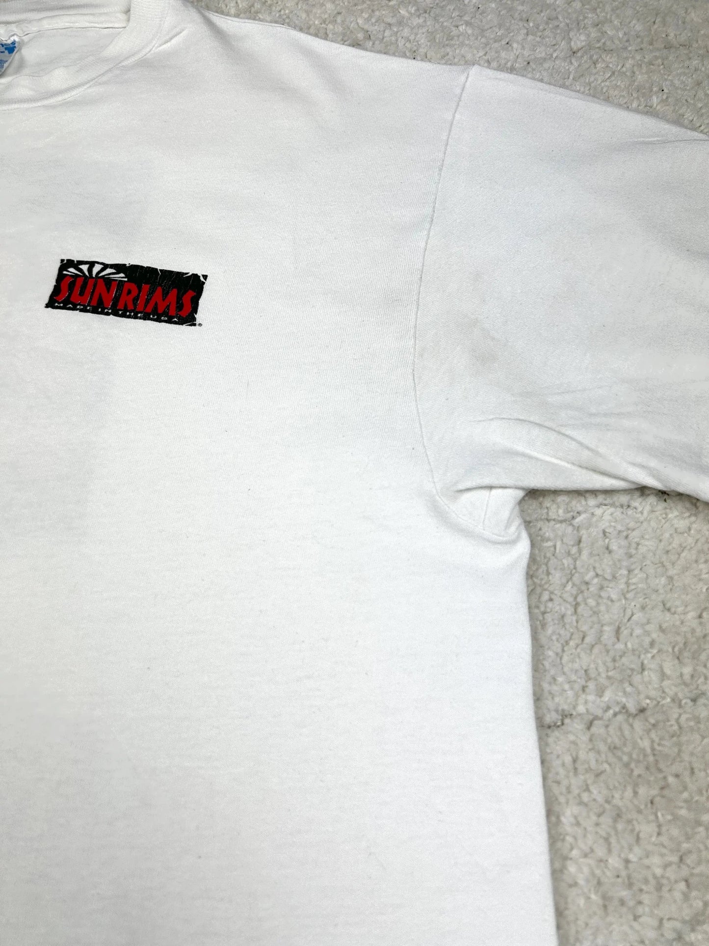 Vintage Hanes Beefy - T T-Shirt SUN Rims Made in USA L - Thriftanova - 