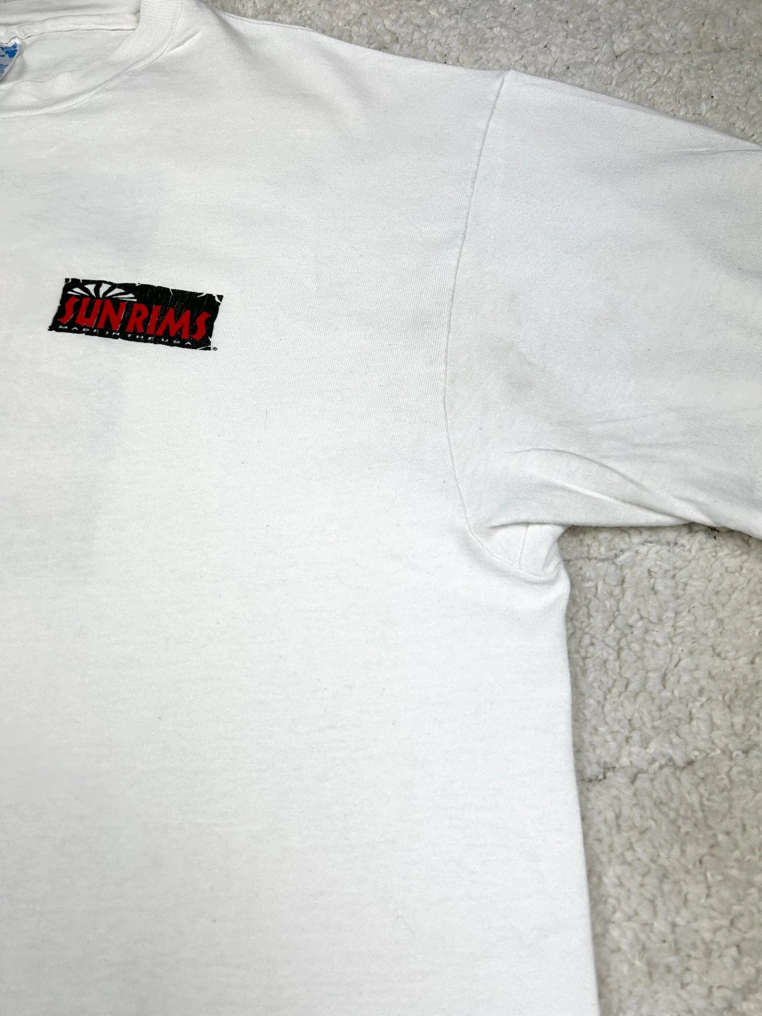Vintage Hanes Beefy - T T-Shirt SUN Rims Made in USA L - Thriftanova - 