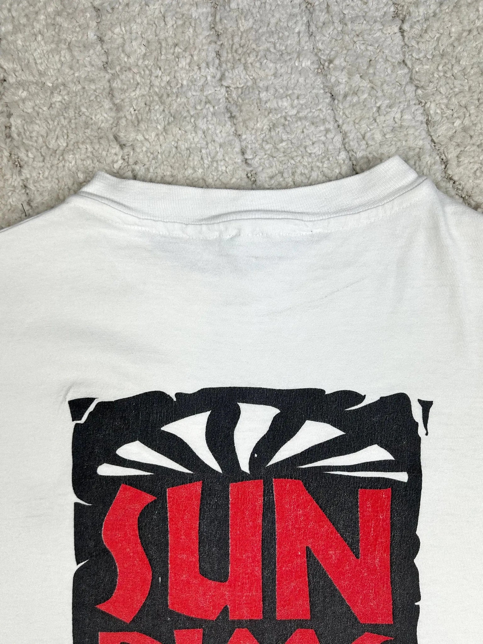 Vintage Hanes Beefy - T T-Shirt SUN Rims Made in USA L - Thriftanova - 