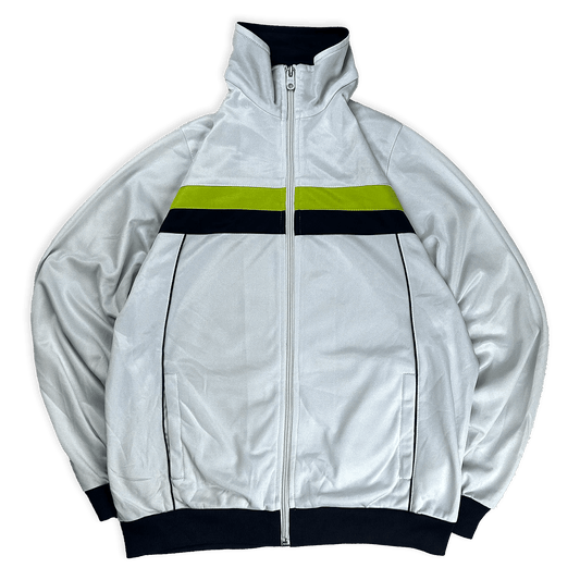 Vintage Y2K Tenth Sportjacke in Weiß, Größe M, Vorderansicht